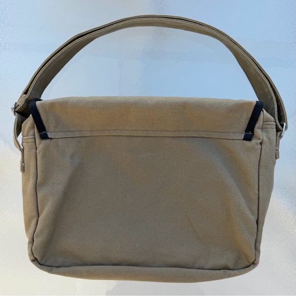 Sierra Club Khaki Canvas Messenger Bag - Picture 2 of 6